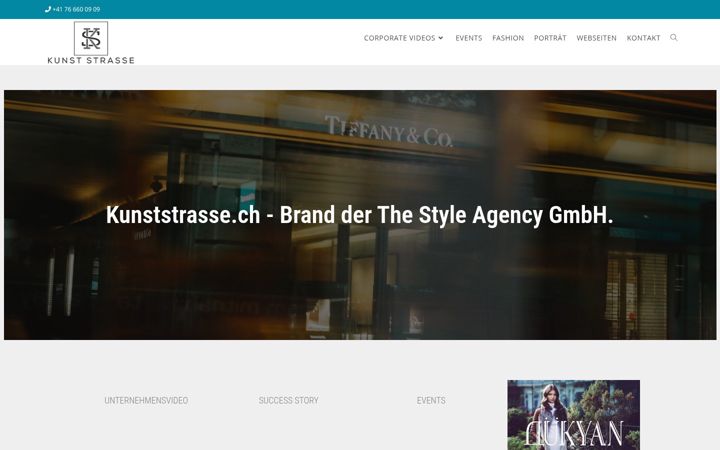 Screenshot of kunststrasse.ch