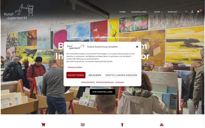 Screenshot of kunstsupermarkt.ch