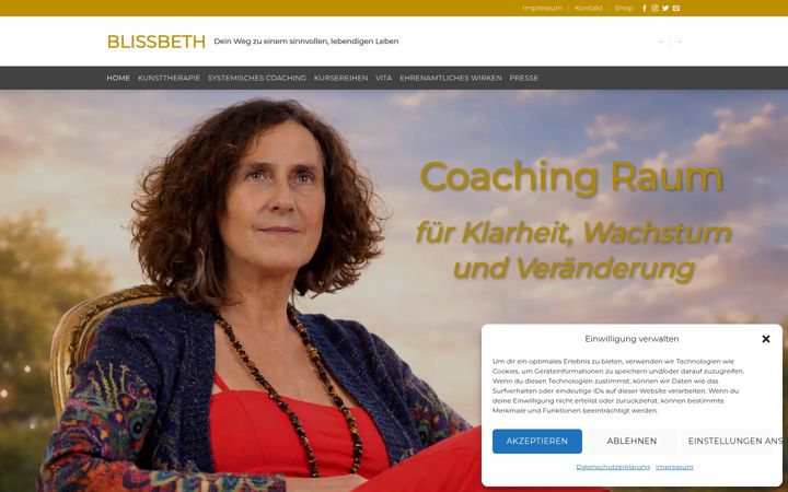 Screenshot of kunsttherapie-regensburg.com