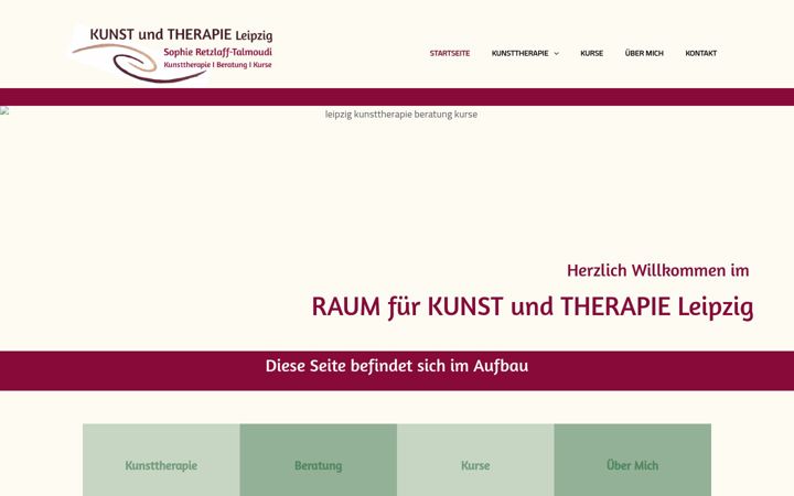 Screenshot of kunstundtherapie-leipzig.de