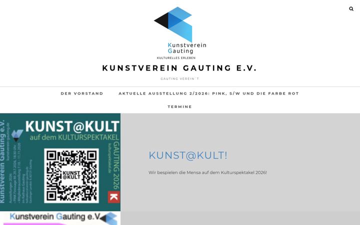 Screenshot of kunstverein-gauting.de