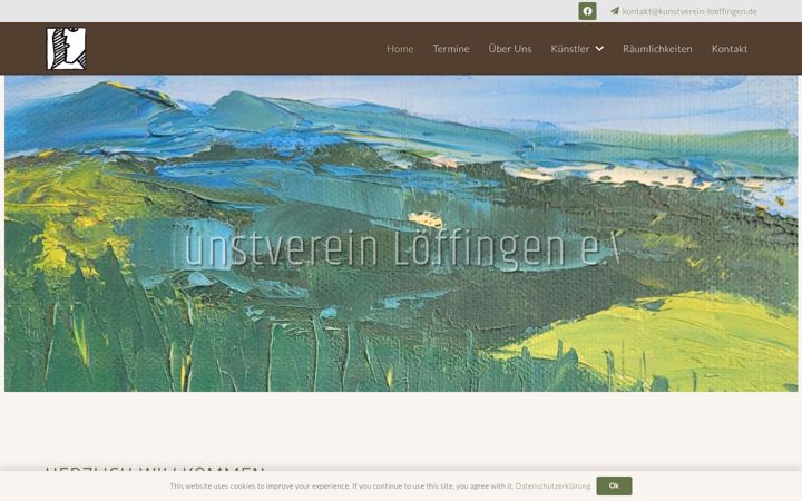 Screenshot of kunstverein-loeffingen.de