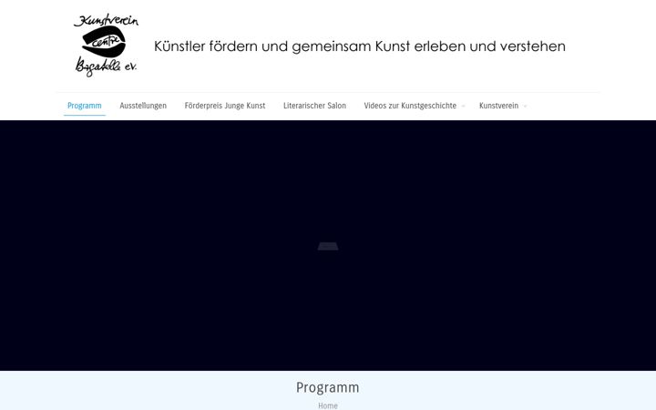 Screenshot of kunstvereincentrebagatelle.de