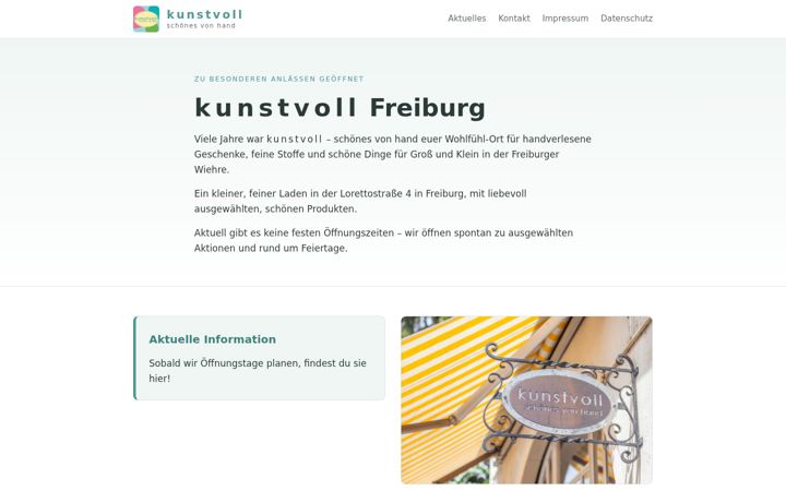 Screenshot of kunstvoll-vonhand.de