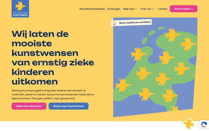 Screenshot of kunstwens.nl