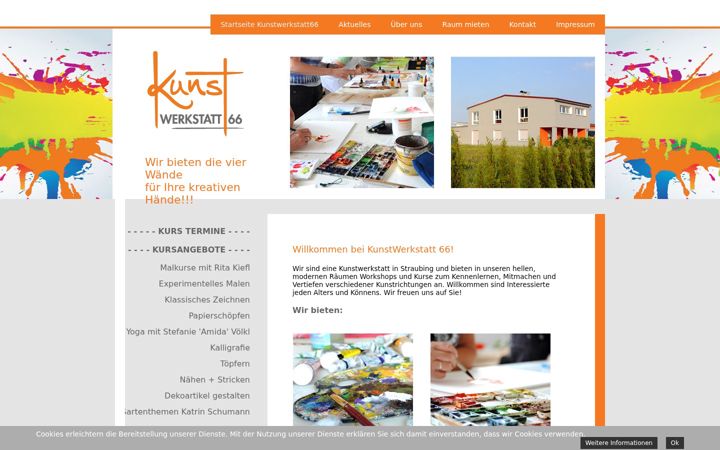 Screenshot of kunstwerkstatt66.de