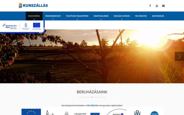 Screenshot of kunszallas.hu