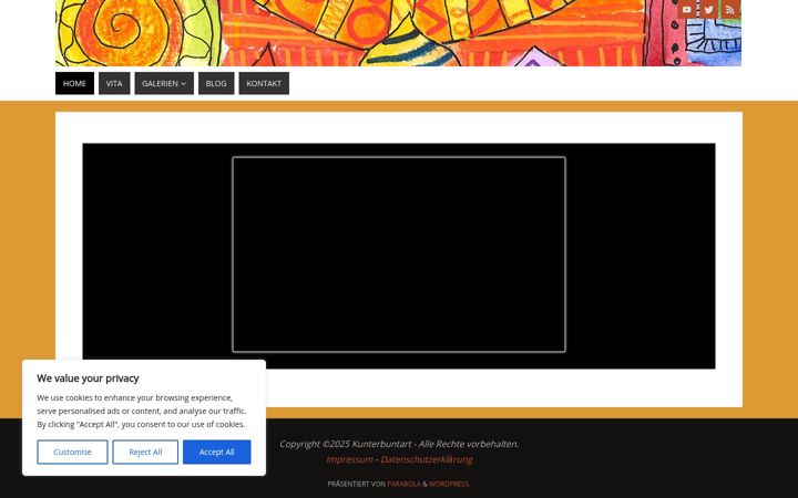 Screenshot of kunterbuntart.de