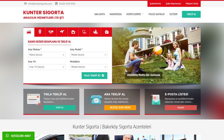 Screenshot of kuntersigorta.com