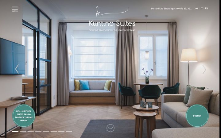 Screenshot di kuntinosuites.com