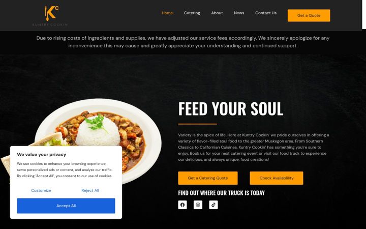 Screenshot di kuntrycookin.com