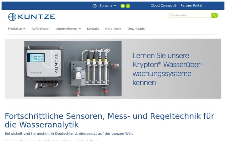 Screenshot of kuntze.com