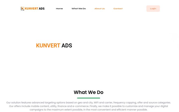 Screenshot of kunvertads.com