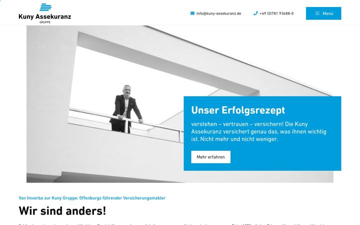 Screenshot of kuny-assekuranz.de