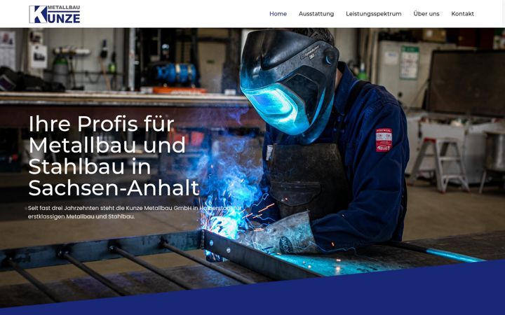 Screenshot of kunze-metallbau.de