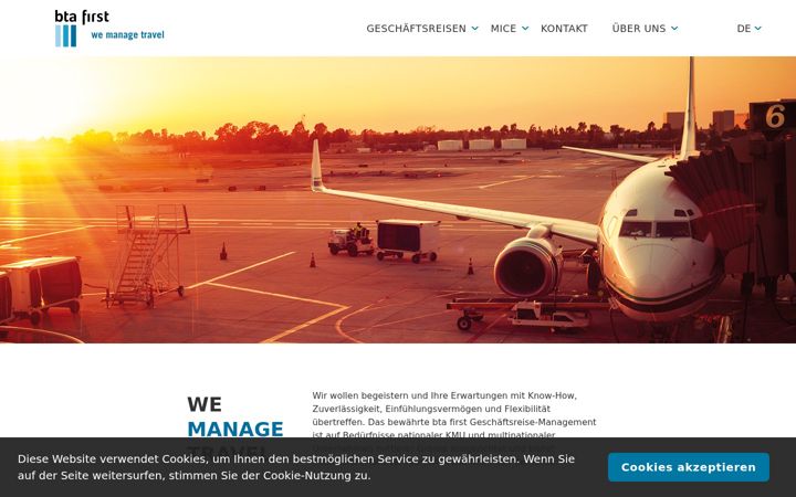 Screenshot of kuonibusinesstravel.ch
