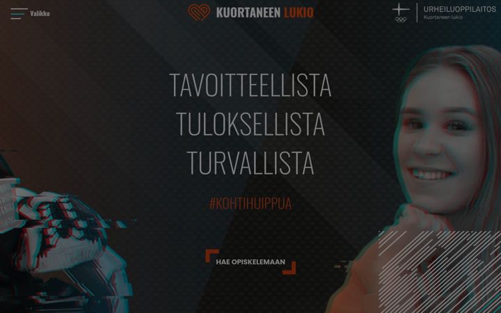 Screenshot of kuortaneenlukio.fi