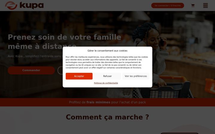 Screenshot of kupafrance.fr