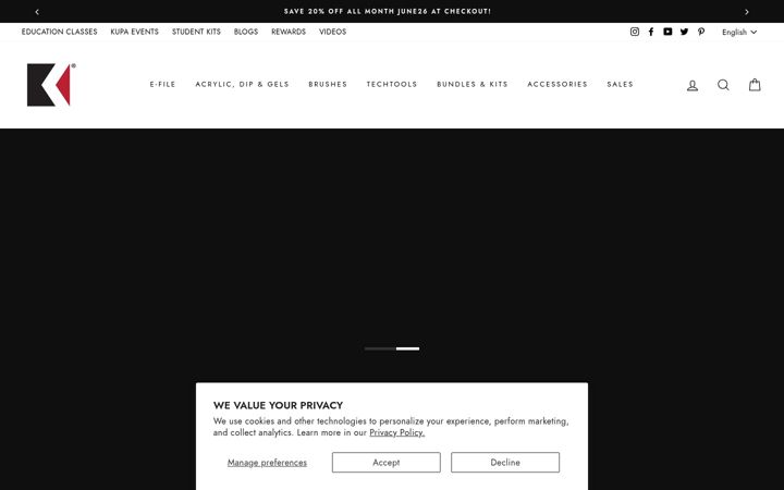 Screenshot of kupainc.com