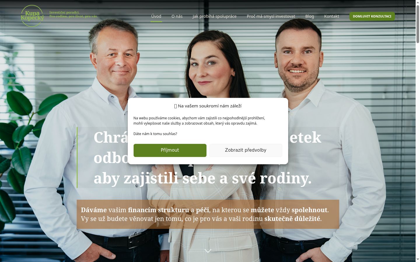 Screenshot tal-banner tal-kunsens muri qabel kwalunkwe interazzjoni