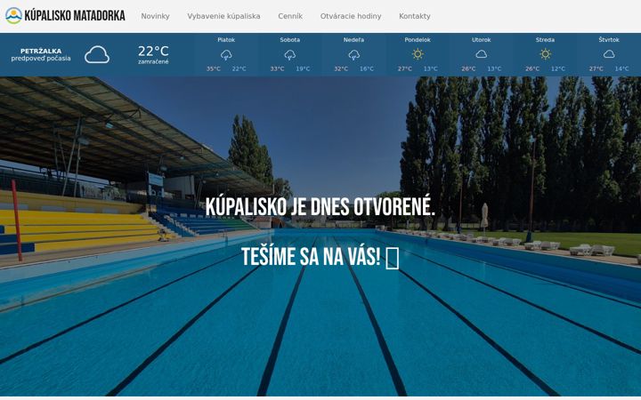 Screenshot of kupaliskomatadorka.eu