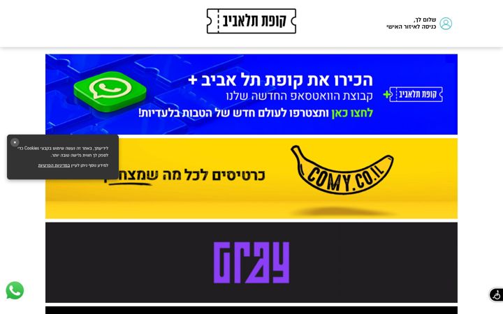 Screenshot of kupat.co.il