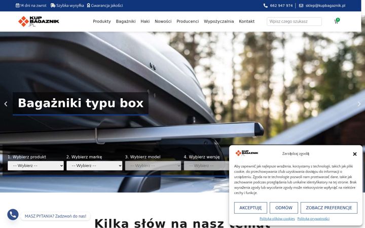 Screenshot of kupbagaznik.pl
