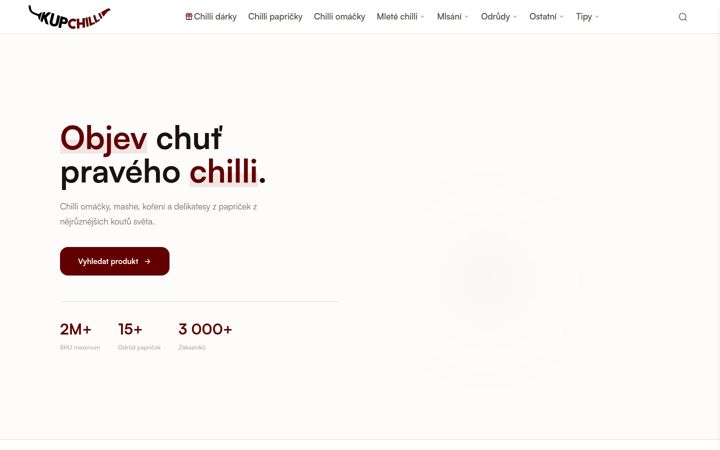 Screenshot of kupchilli.cz