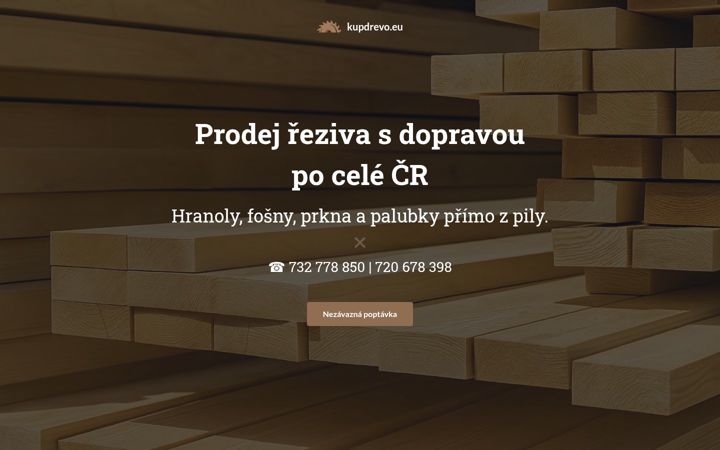 Skjámynd af kupdrevo.eu