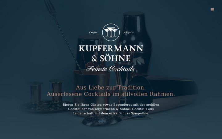 Screenshot of kupfermann-und-soehne.de
