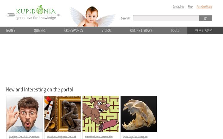 Ekrano kopija kupidonia.com