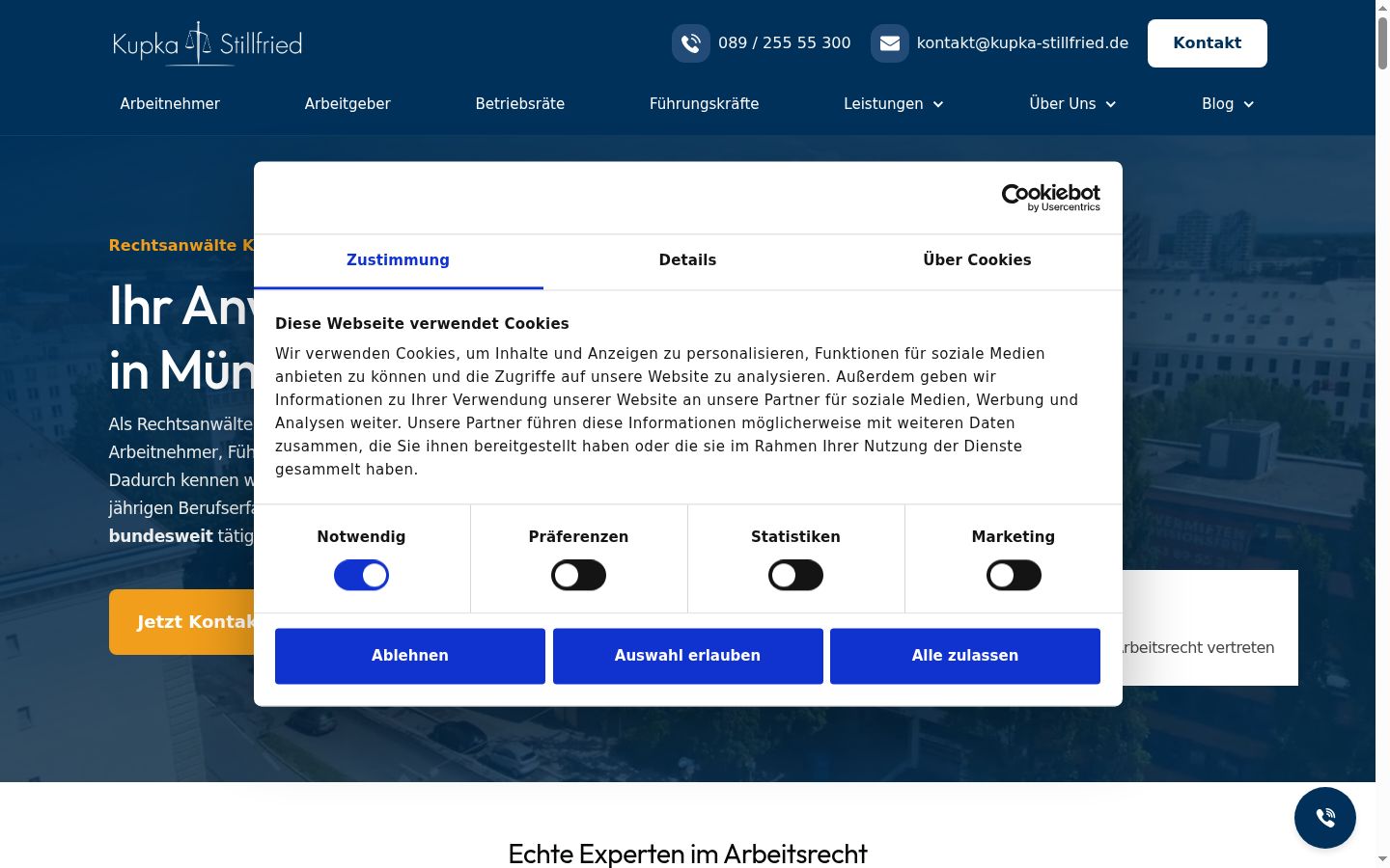 Snímek obrazovky baneru souhlasu zobrazeného před jakoukoli interakcí
