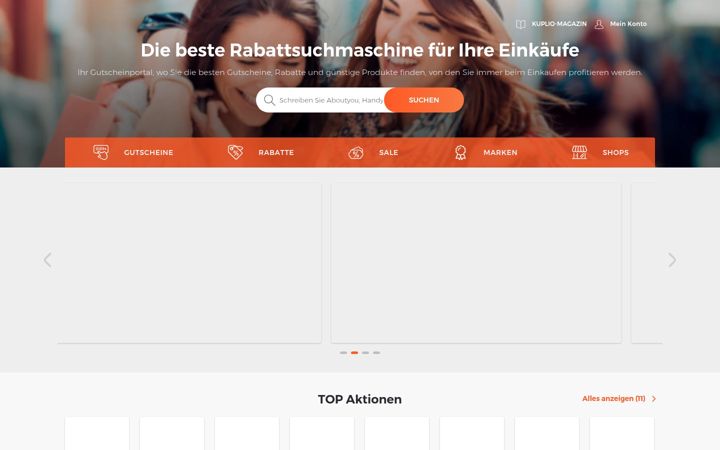 Screenshot of kuplio.at