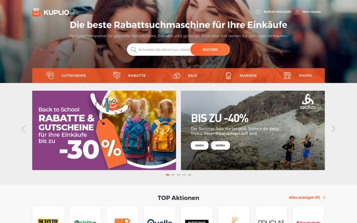 Screenshot of kuplio.de