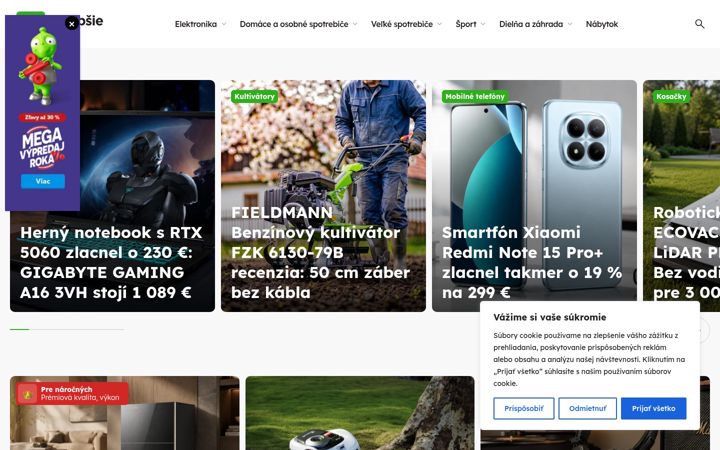 Screenshot of kupnajlepsie.sk
