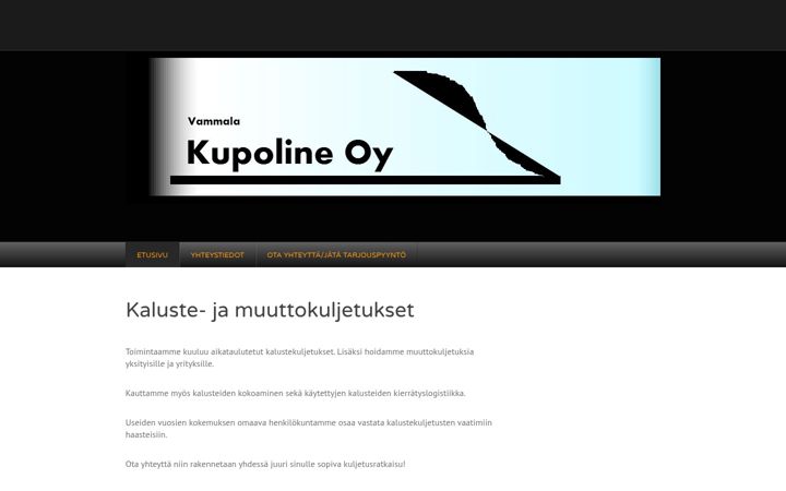 Screenshot of kupoline.fi