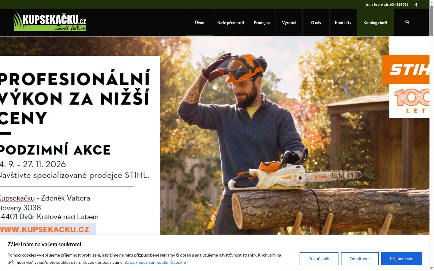 Snímek obrazovky baneru souhlasu zobrazeného před jakoukoli interakcí
