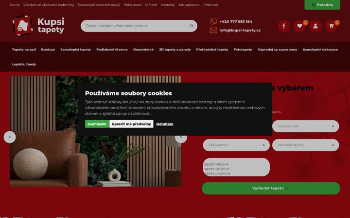 Screenshot of kupsi-tapety.cz
