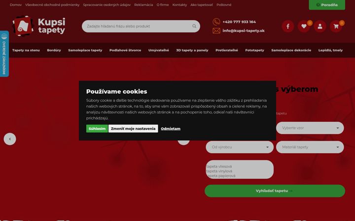 Screenshot of kupsi-tapety.sk