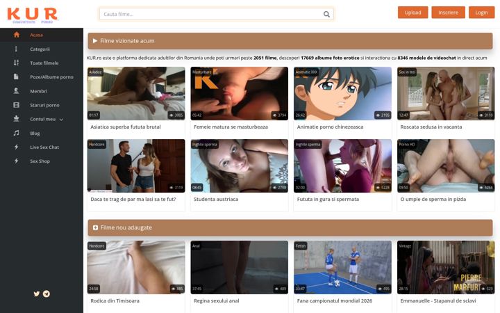 Screenshot of kur.ro