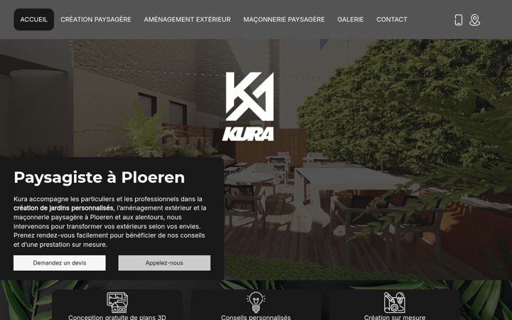 Screenshot of kura-paysagiste.fr