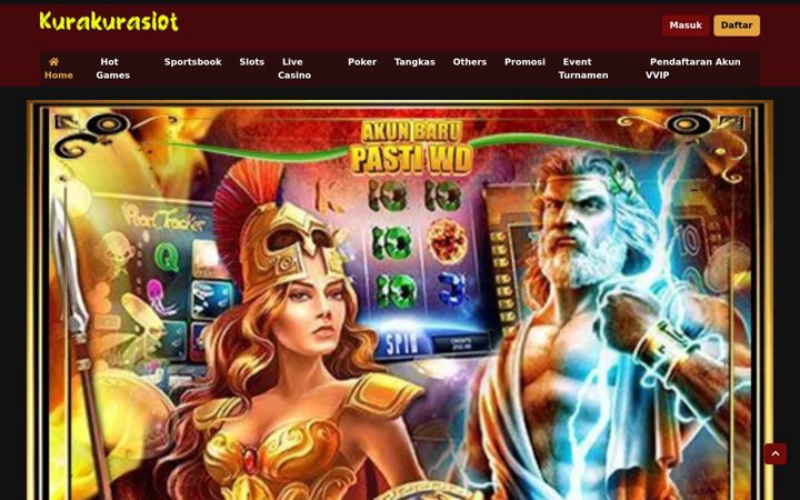 Screenshot of kurakuraslot.com