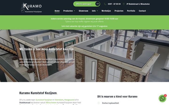 Screenshot of kuramo.nl