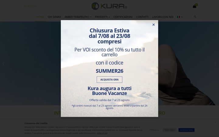 Screenshot of kurasrl.it