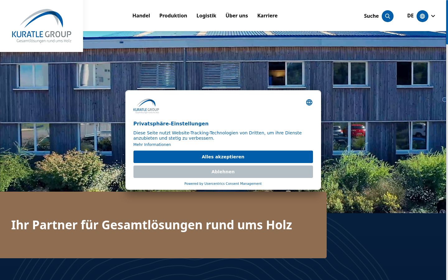 Screenshot tal-banner tal-kunsens muri qabel kwalunkwe interazzjoni