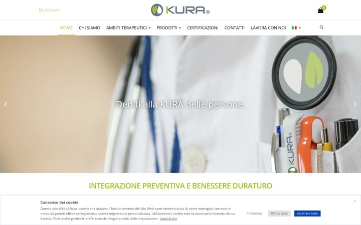 Screenshot of kuraweb.eu