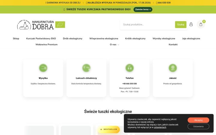 Screenshot of kurczakpastwiskowy.pl