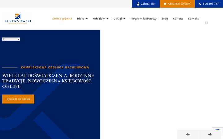 Screenshot of kurdynowski.com.pl