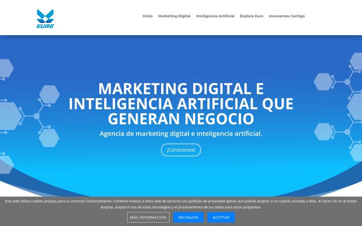 Screenshot of kure.es