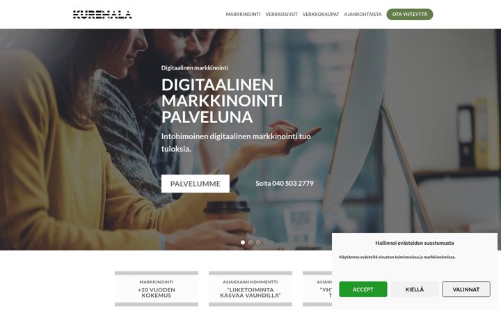 Screenshot of kurenala.fi
